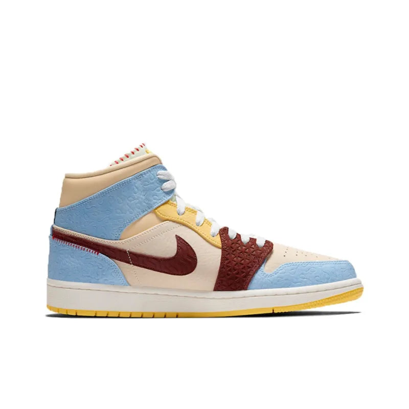 Air Jordan 1 Mid SE Fearless Maison Chateau Rouge