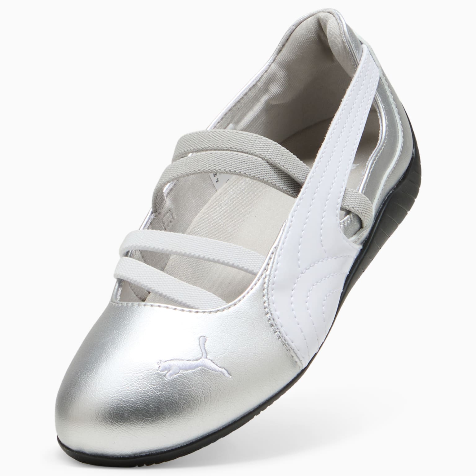 Speedcat Ballet Metallic Silver White