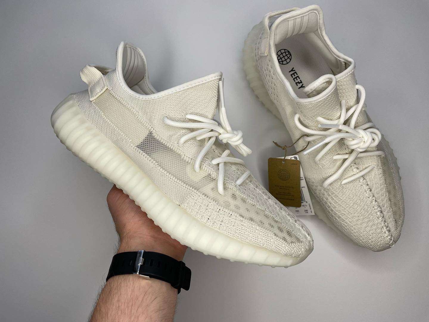 AdidasYeezy350V2BoneWhite_2 Adidas Yeezy 350 V2 Bone White - Image 1
