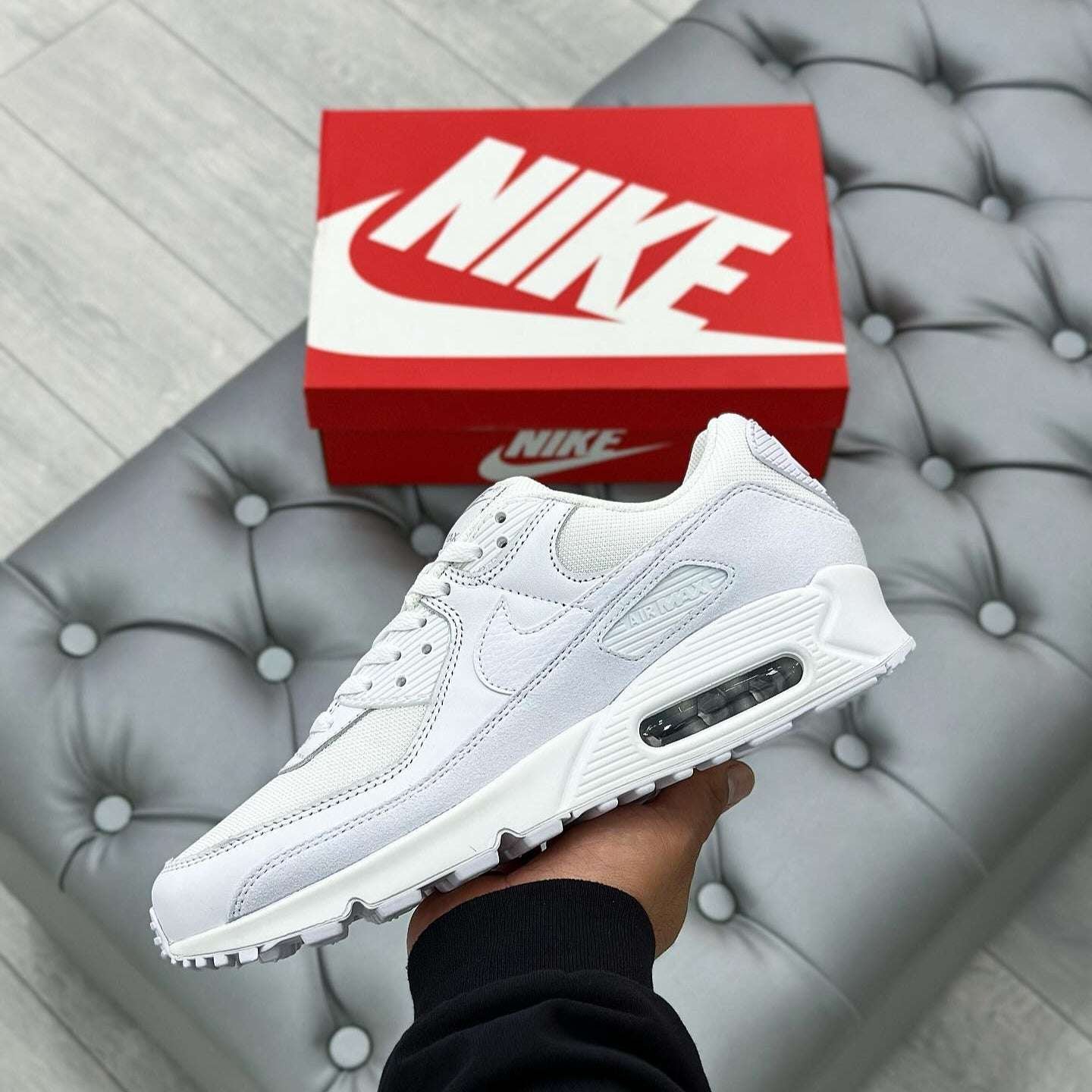 NikeAirMax90TripleWhite_5 Nike Air Max 90 Triple White - Image 1
