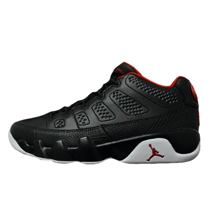 NikeAirJordan9LowBlackWhite_1.png Nike Air Jordan 9 Low Black White - Image 1