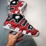 Nike Air More Uptempo Bulls Varsity Red White Black